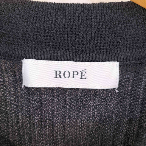 ロペ ROPE 洗える シアークロップドポロニット レディース